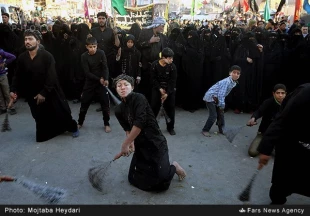 بين الحرمين نگين حلقه ارادت عاشقان ثارالله + عكس