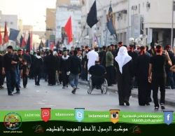 تصاويري از مراسم سوگواري رحلت پيامبر در عربستان