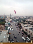 تصاوير بلندترين پرچم يا حسين در كربلا