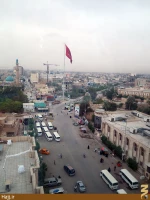 تصاوير بلندترين پرچم يا حسين در كربلا