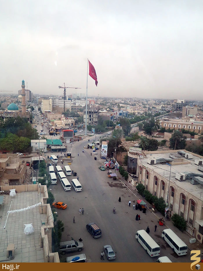 تصاوير بلندترين پرچم يا حسين در كربلا