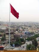 تصاوير بلندترين پرچم يا حسين در كربلا
