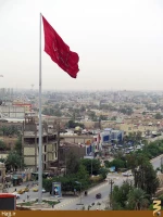 تصاوير بلندترين پرچم يا حسين در كربلا
