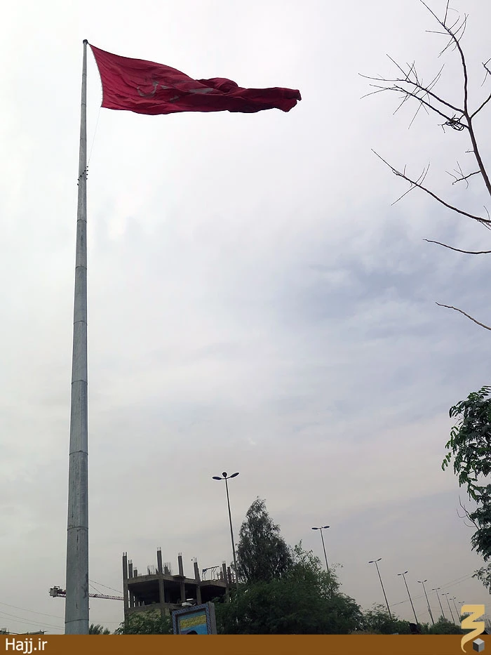 تصاوير بلندترين پرچم يا حسين در كربلا