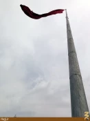 تصاوير بلندترين پرچم يا حسين در كربلا