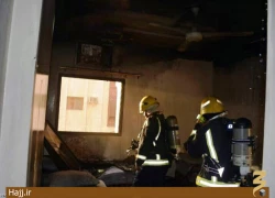 آتش‌سوزي هتل زائران در نزديكي مسجدالحرام