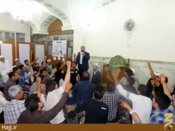 مراسم جشن ميلاد امام جواد در حرم علوي برگزار شد