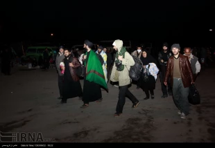 تصاويري از بازگشت زائران حسيني از مرز مهران