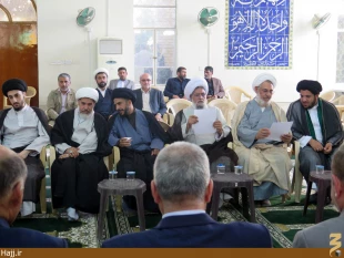 حضور هيئتي از بعثه‌ رهبري، درمراسم بزرگداشت آيت الله بحرالعلوم در كربلا