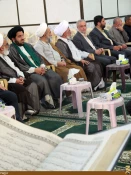 شركت هيئتي از بعثهِ رهبري در مراسم ترحيم برادر معاون حرمين حسيني و عباسي