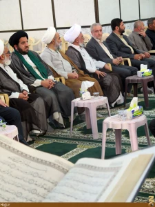 شرکت هیئتی از بعثهِ رهبری در مراسم ترحیم برادر معاون حرمین حسینی و عباسی