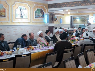 حضور توليت علوي و نمايندگان مراجع نجف در بعثه‌ رهبري