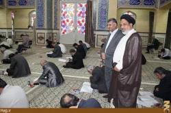 آزمون بهسازي مداحان عتبات عاليات استان يزد عكس