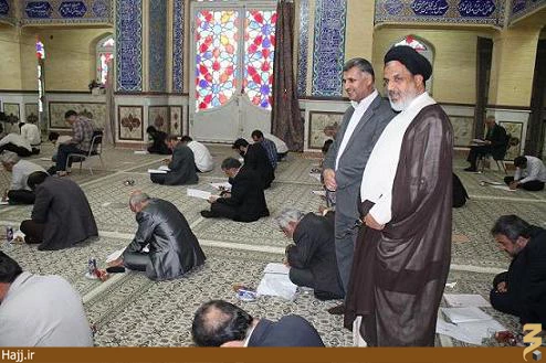آزمون بهسازي مداحان عتبات عاليات استان يزد عكس