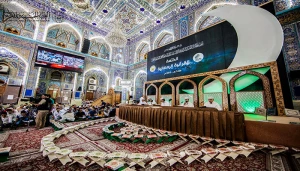برگزاری محافل قرآنی در ماه ضیافت الهی در حرم حسینی عکس