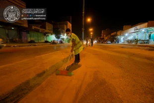 طرح نظافت خيابان‌هاي نجف به ابتكار توليت حرم علوي برگزار شد