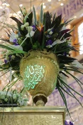 ضريح مطهر امام حسين (ع) گل آرايي شد عكس