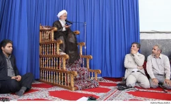 ديدار اعضاي كاروان قرآني اعزامي به حج با آيت‌الله جوادي آملي