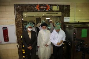 گزارش تصوير بازديد سرپرست حجاج ايراني از آشپزخانه مدينه