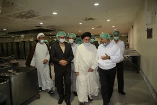 گزارش تصوير بازديد سرپرست حجاج ايراني از آشپزخانه مدينه