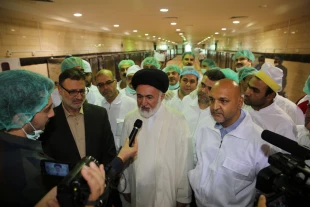 گزارش تصوير بازديد سرپرست حجاج ايراني از آشپزخانه مدينه