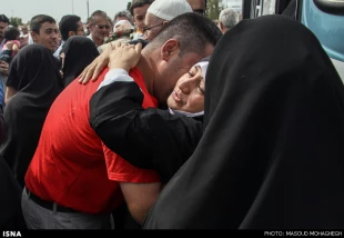 لبيك گويان سمناني به آغوش وطن رسيدند عكس