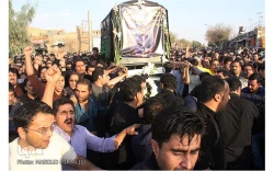  بدرقهِ باشكوه پيكر پاك «حسن دانش» در زادگاهش