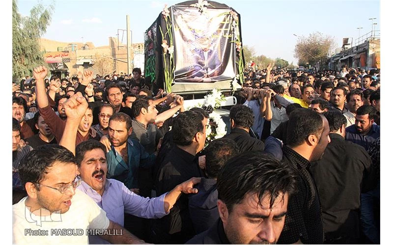  بدرقهِ باشكوه پيكر پاك «حسن دانش» در زادگاهش