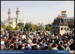 تصاوير  آخرين وداع امام جماعتِ «حرم رضوي(ع)» با مولايش