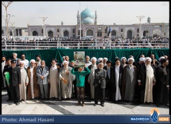 تصاوير  آخرين وداع امام جماعتِ «حرم رضوي(ع)» با مولايش