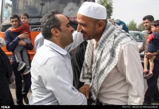لبيك گويان سمناني به آغوش وطن رسيدند عكس