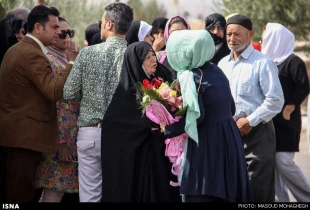 لبيك گويان سمناني به آغوش وطن رسيدند عكس