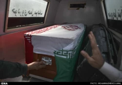 تشييع سه شهيد فاجعه منا در خوزستان تصاوير