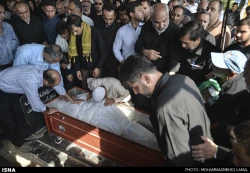 تشييع سه شهيد فاجعه منا در خوزستان تصاوير