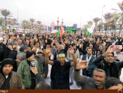 عزاداري باشكوه زائران ايراني در قالب موكب‌ امام رضا