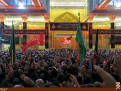 عزاداري باشكوه زائران ايراني در قالب موكب‌ امام رضا