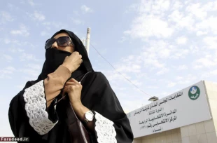 اولين حضور زنان عربستان در انتخابات تصاوير