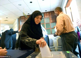 اولين حضور زنان عربستان در انتخابات تصاوير