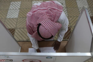 اولين حضور زنان عربستان در انتخابات تصاوير