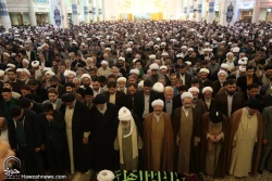 پيكر حجت الاسلام مسلم قلي پور گيلاني در حرم بانوي كرامت آرام گرفت+تصاوير