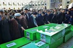 تشييع پيكر 8 شهيد مدافع حرم در مشهد