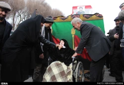 تشييع پيكر شهيد فولادگر از جان‌باختگان منا تصوير