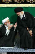 مراسم عزاداري شام شهادت حضرت زهرا(س) با حضور رهبرانقلاب برگزار شد