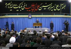 سوگواري شهادت اميرالمؤمنين با حضور رهبرانقلاب