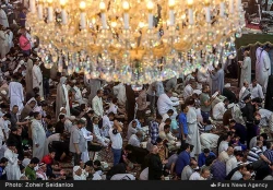 تصاوير احيا شب قدر در حرمين شريفين كربلا