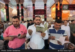 تصاوير احيا شب قدر در حرمين شريفين كربلا