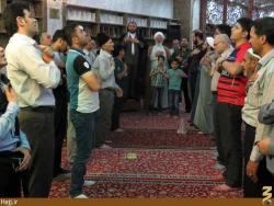 مجلس روضه بِعثه رهبري در سرداب حرم حضرت عباس(ع) برگزار شد +عكس