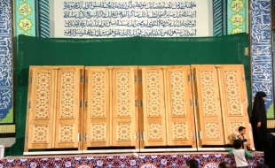 درهاي حرم امام هادي (ع) و امام حسن عسكري (ع) وارد بندرعباس شد
