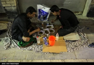 گزارش تصويري از سفره‌هاي افطار در نجف اشرف