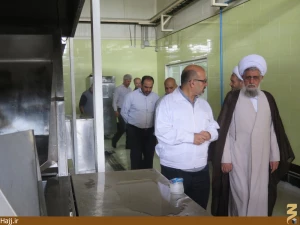 حجت الاسلام نجفی روحانی از آشپزخانه مرکزی ابوتراب بازدید کرد